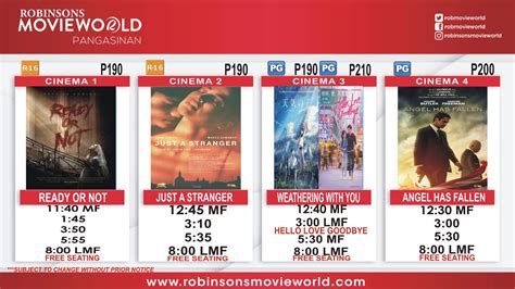 Robinsons Place Pangasinan Movie Schedule.